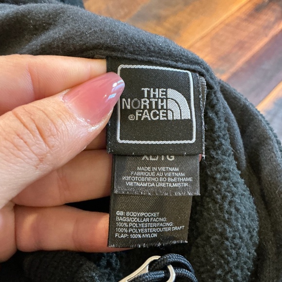 The North Face WindWall Fleece Jacket Men’s XL | Black Full Zip Outdoor Layer - Picture 8 of 13